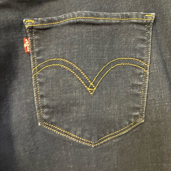 Levi's  Women’s Classic Straight Stretch Indigo Denim Jeans Size 22 W - Picture 10 of 11
